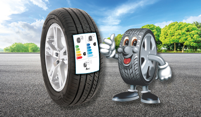 EU tyre labelling stickers
